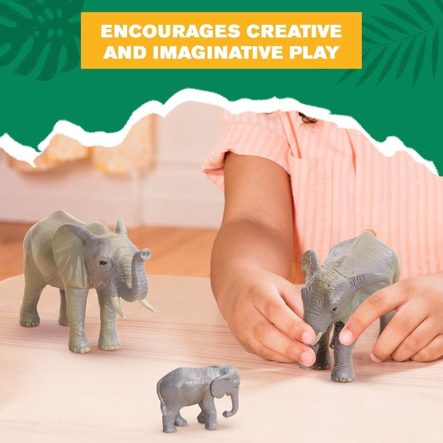 Elephant Family Animal Figures