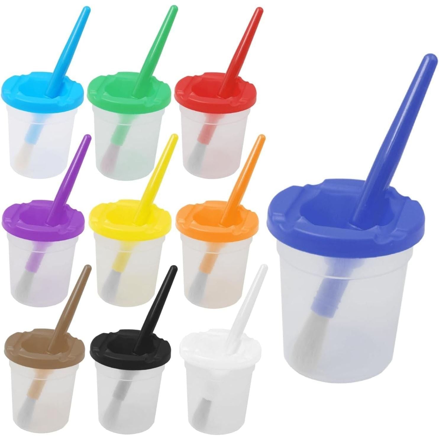 Spill Proof Paint Cups with Lids