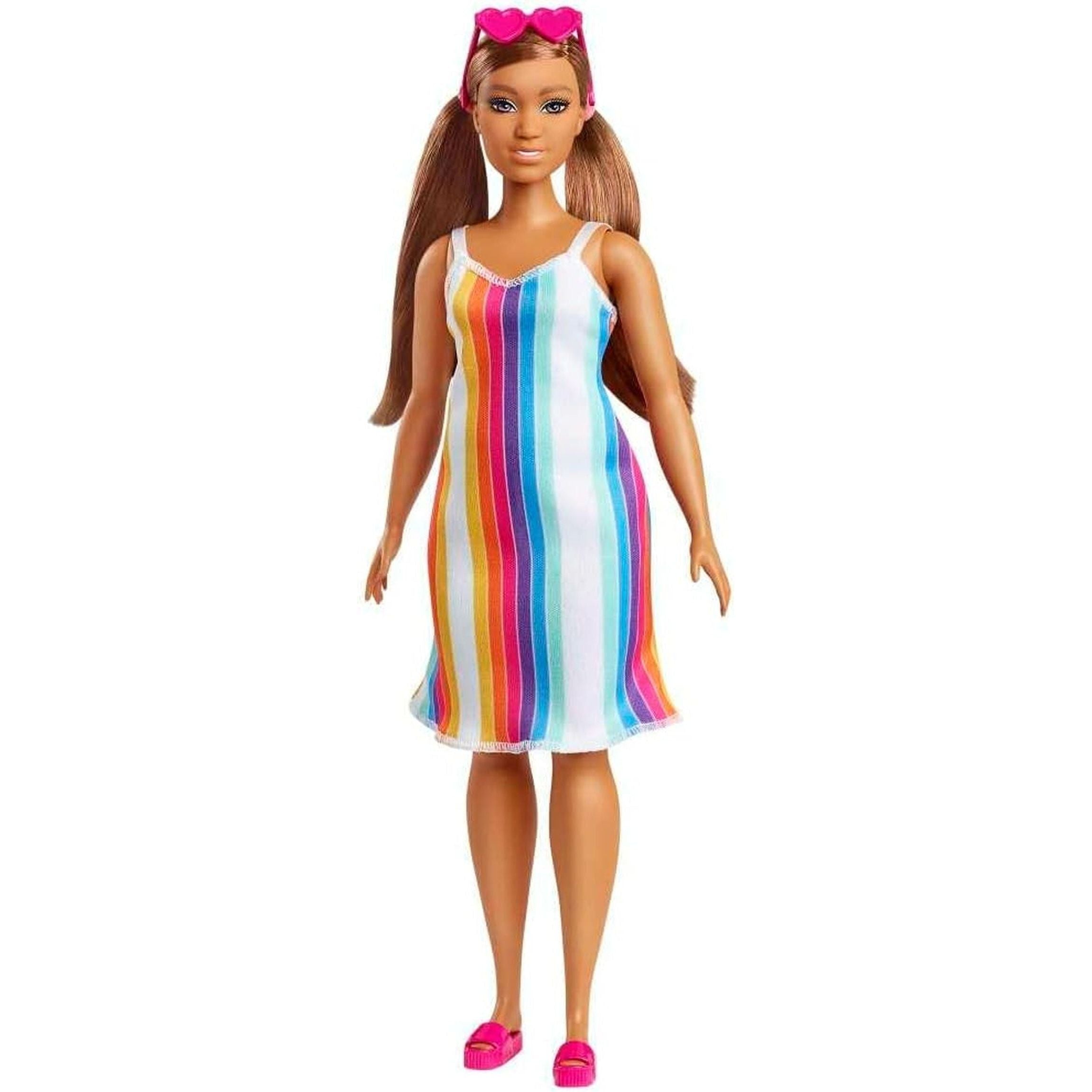 Loves the Ocean Doll with Brown Hair, Colorful Dress & Accessories, Doll & Clothes Made from Recycled Plastics